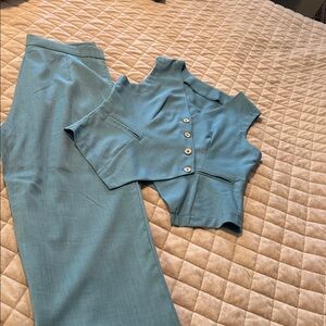 SHEIN Blue Pantsuit Set